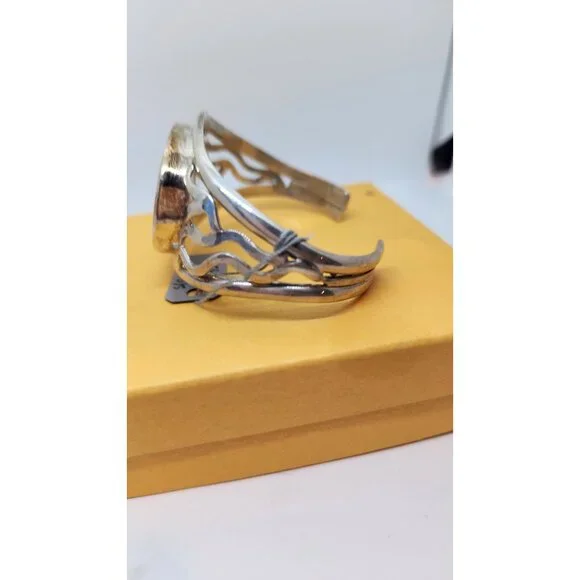 BraceletOval Peanut woodA+ Grade 40cm x 30 cm 925 Silver 42.2 gr Bracelet 20